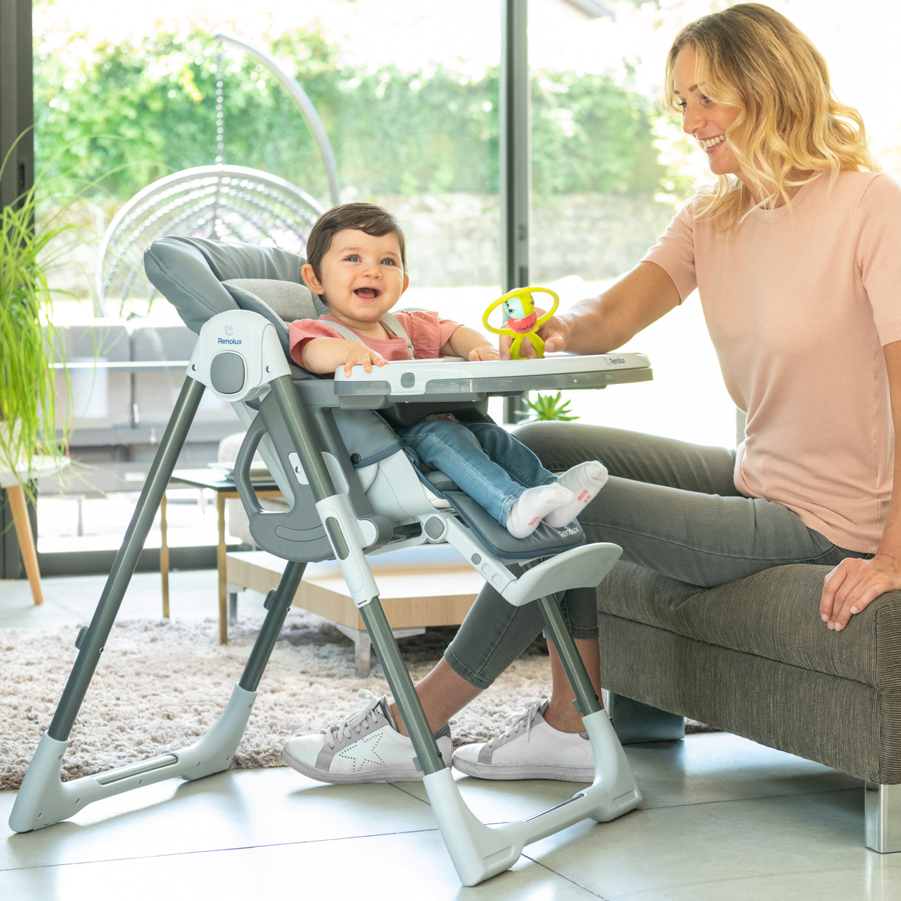 Bebevision Chaise Haute Avec Reducteur Bebe Renolux