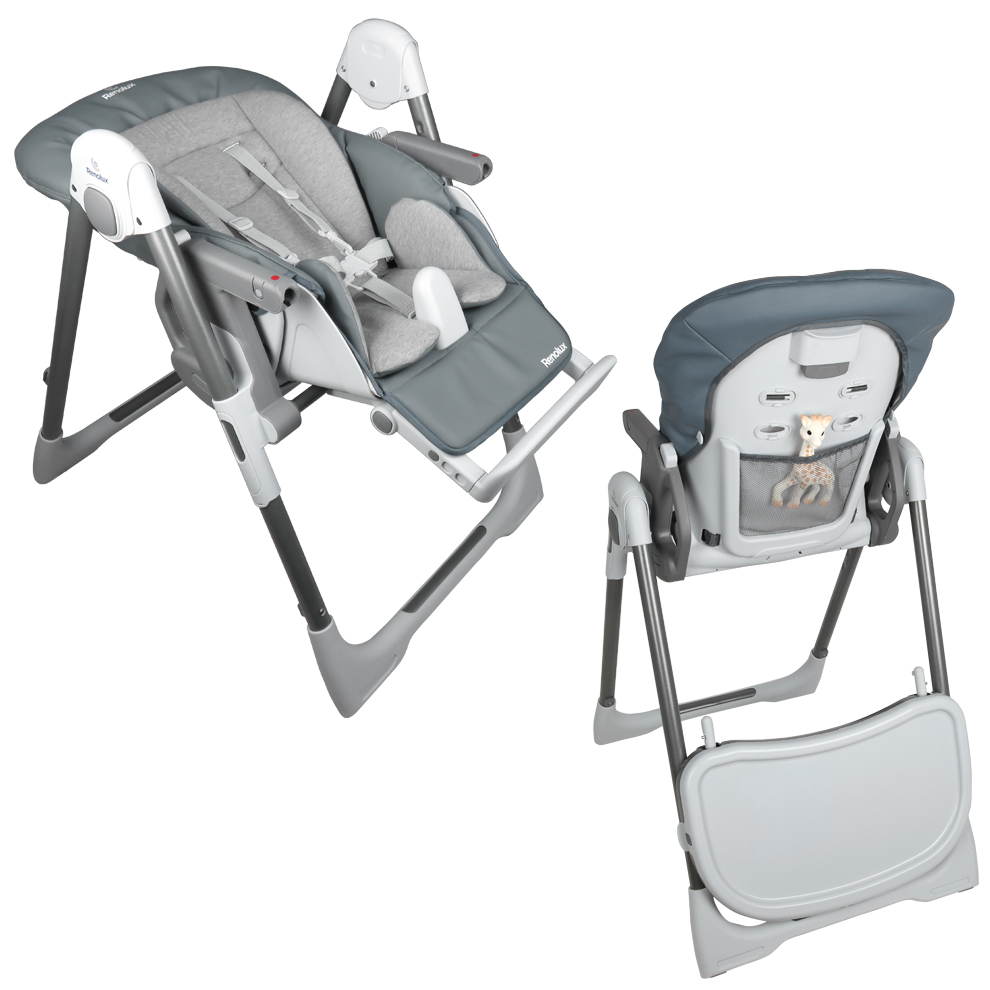 Renolux - Chaise Haute Bébé Vision GRIS Renolux - Idée liste de