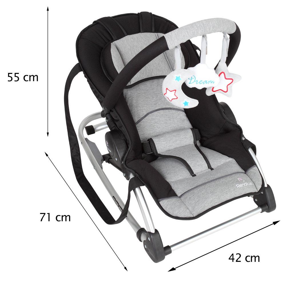 SPIRIT Transat bébé multi-modulable d'une seule main