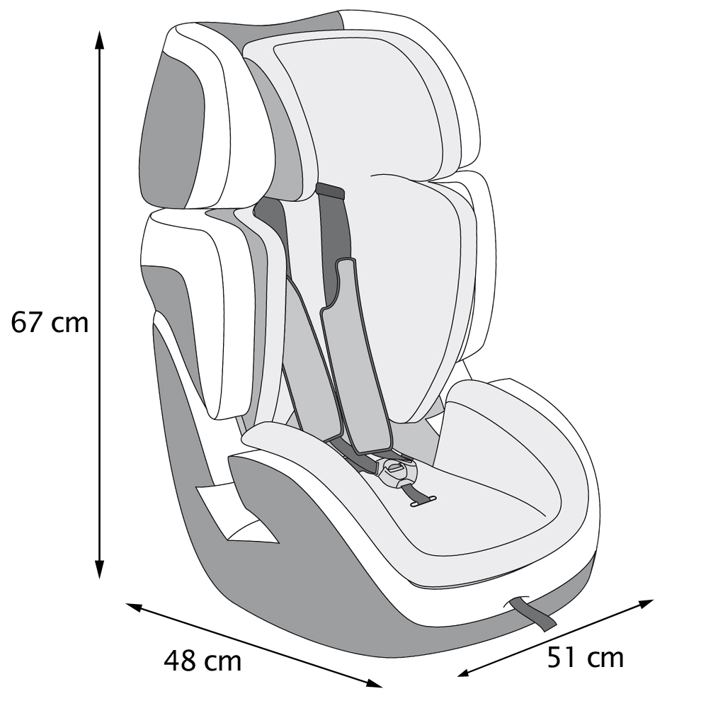 Siège auto Step 123 Smart - Black - Made in Bébé