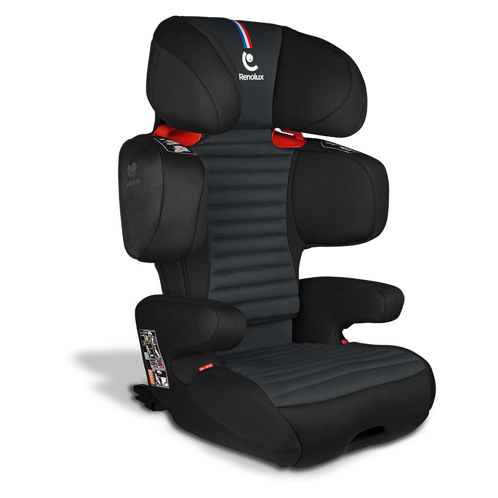 MAXI-COSI Siege Auto Rodifix M I-Size, Groupe 2/3, Isofix, Evolutif, de 15  a 36kg, de 3,5 a 12 ans, Basic Black