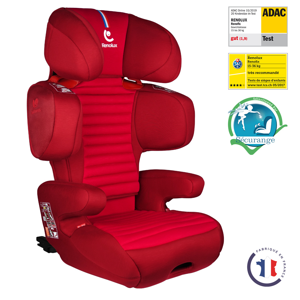 RENOFIX Réhausseur Isofix inclinable SOFTNESS® Groupe 2/3