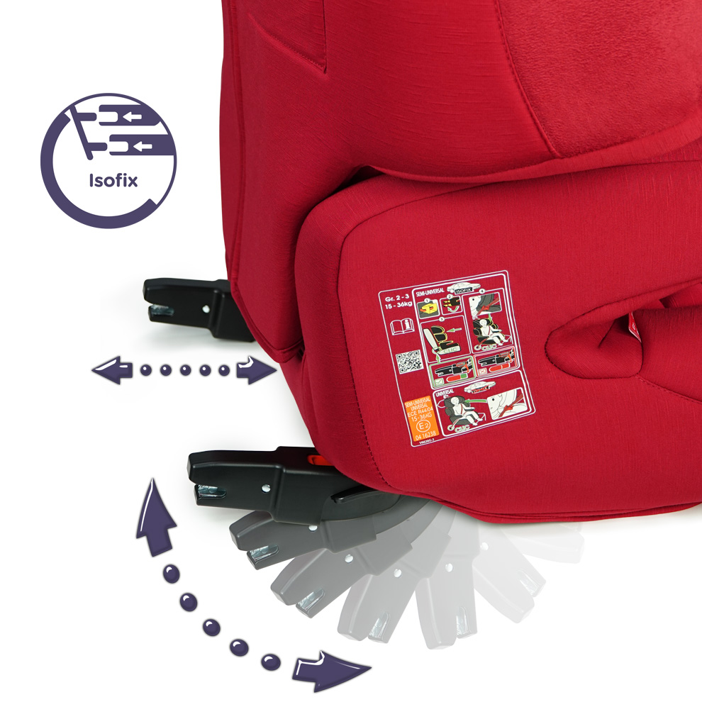 RENOFIX Réhausseur Isofix inclinable SOFTNESS® Groupe 2/3