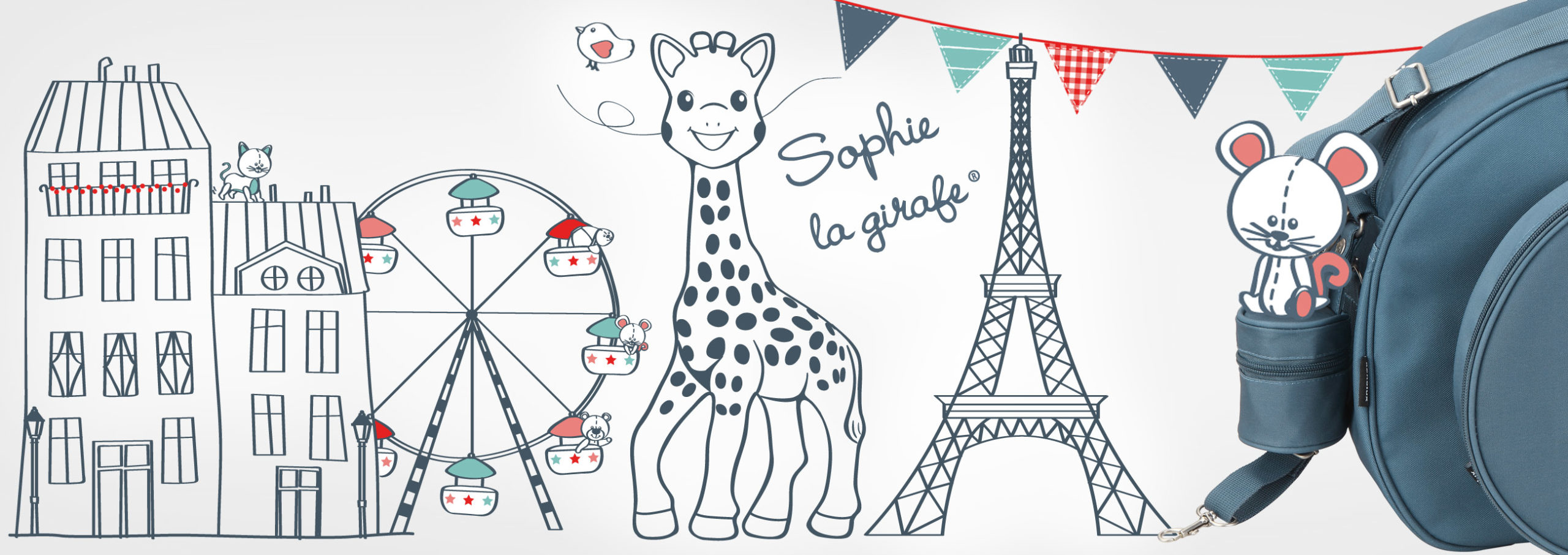  Parc Sophie la Girafe Renolux thème Paris Gris ardoise 