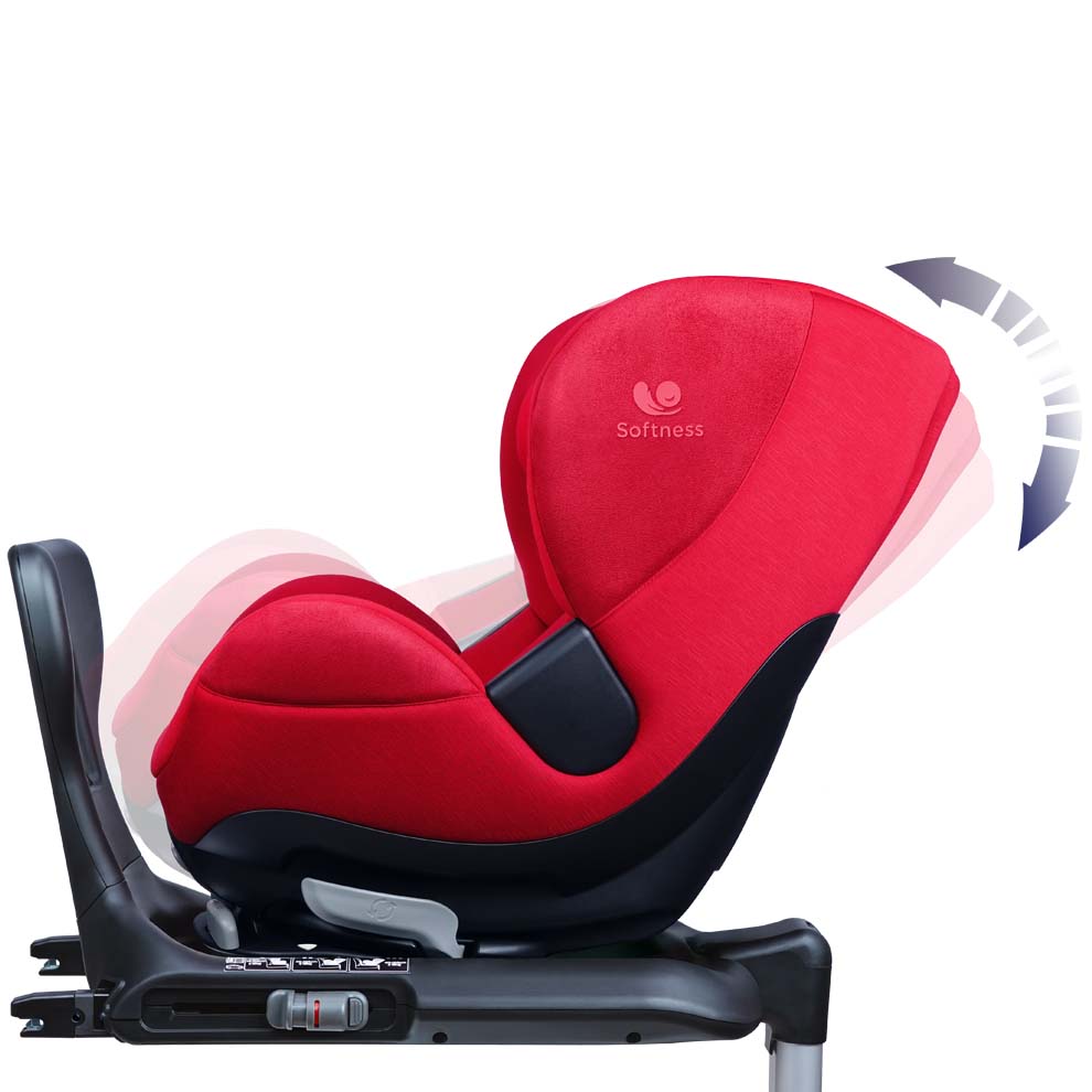 BABY RELAX Saga Gr 1/2/3 Rouge et gris - Achat / Vente siège auto