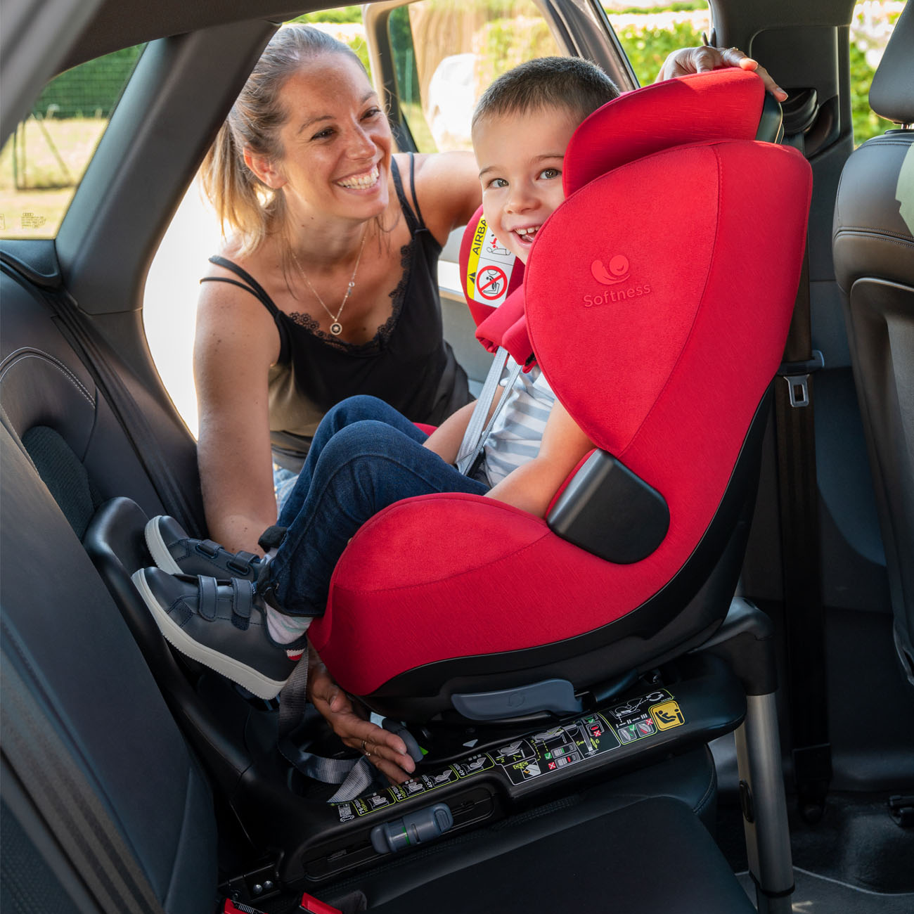 siege auto dos route coulissant fabrique en france gaia passion Renolux maman enfant voiture