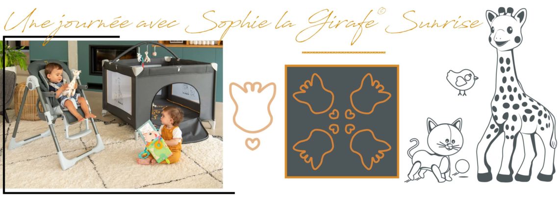 Collection Sophie la girafe Sunrise pour bébé Renolux