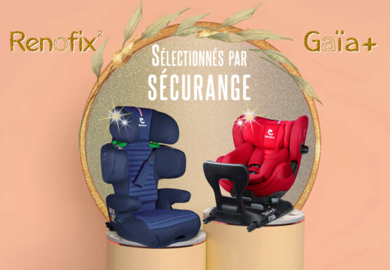 Sièges auto Renolux Renofix2 et Gaia+ sélectionnés par Sécurange