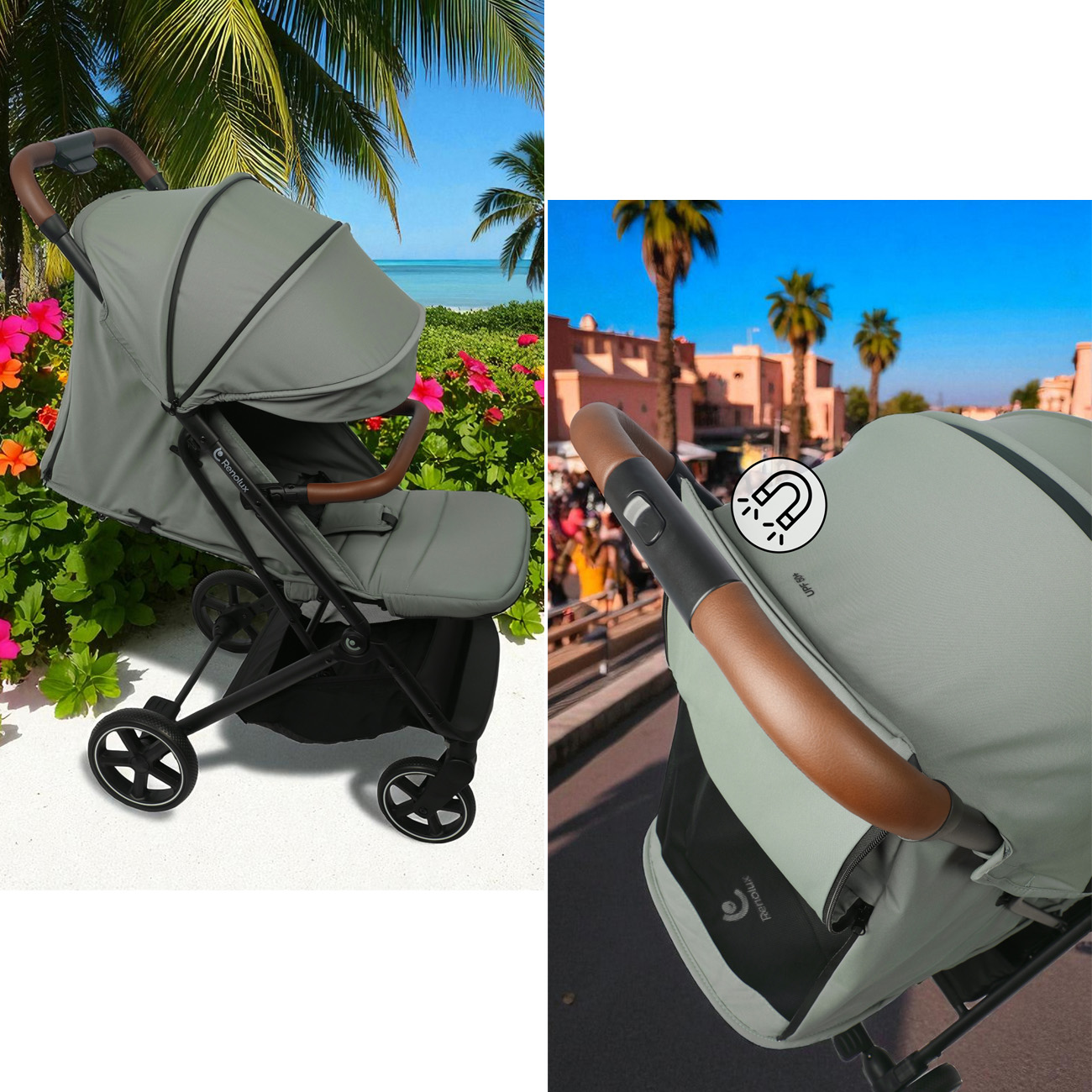 poussette lifestyle canopy anti-UV Renolux